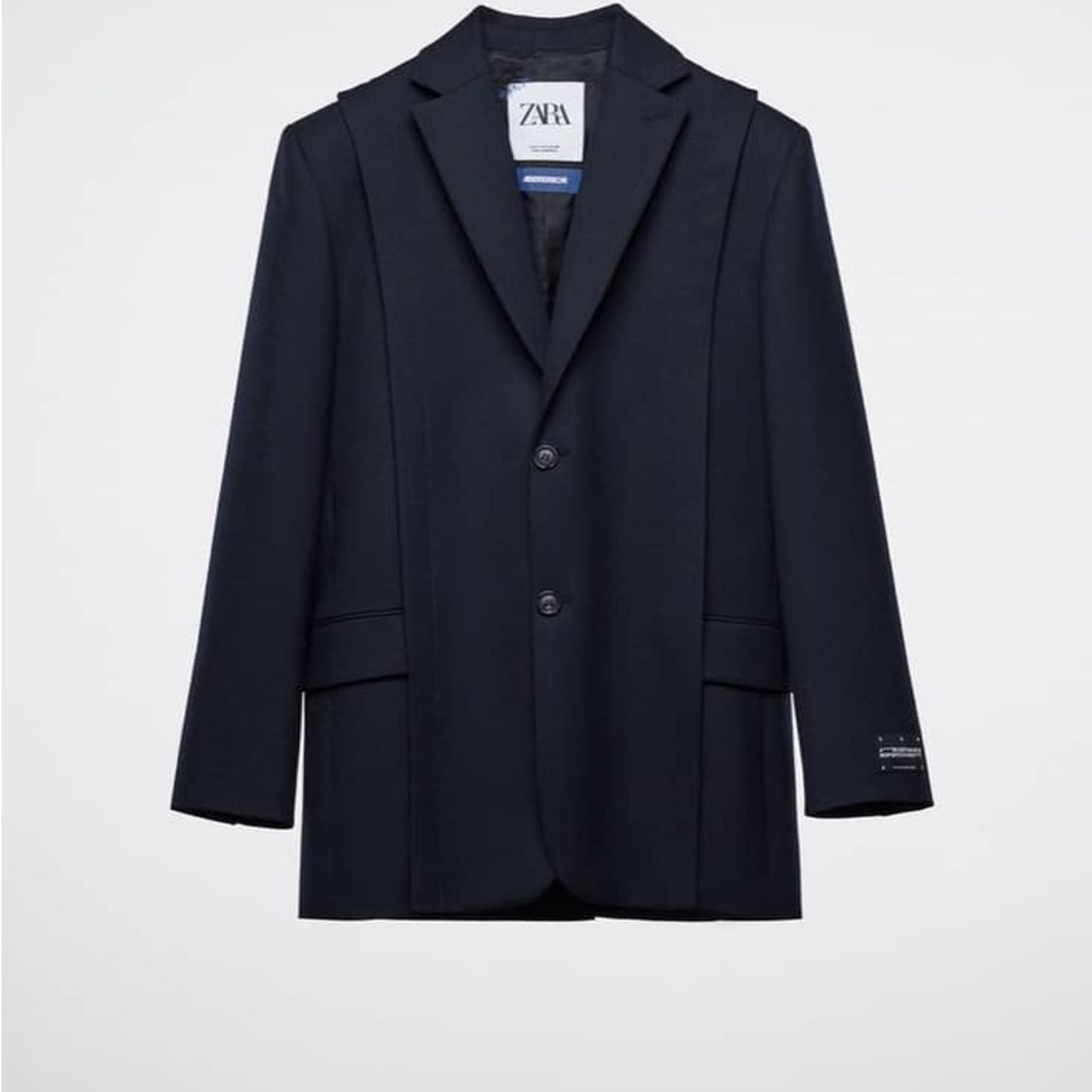 Zara Men's Navy Blazer